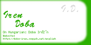 iren doba business card